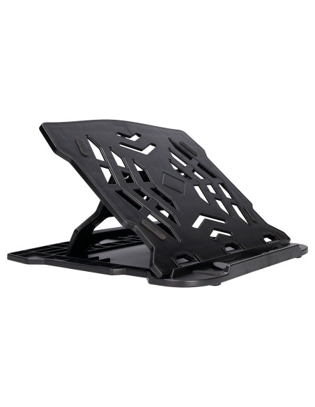 Soporte q connect para portatil hasta 17 ajustable 7 angulos diferentes color negro 260x280x60 mm