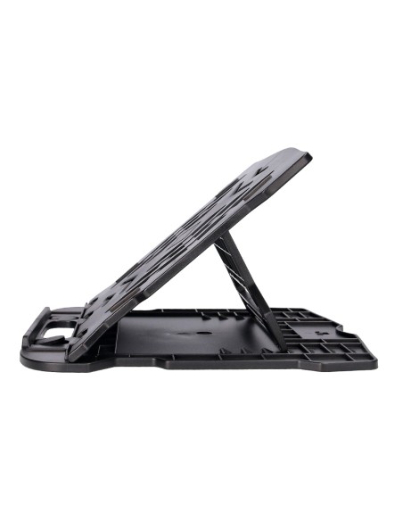 Soporte q connect para portatil hasta 17 ajustable 7 angulos diferentes color negro 260x280x60 mm