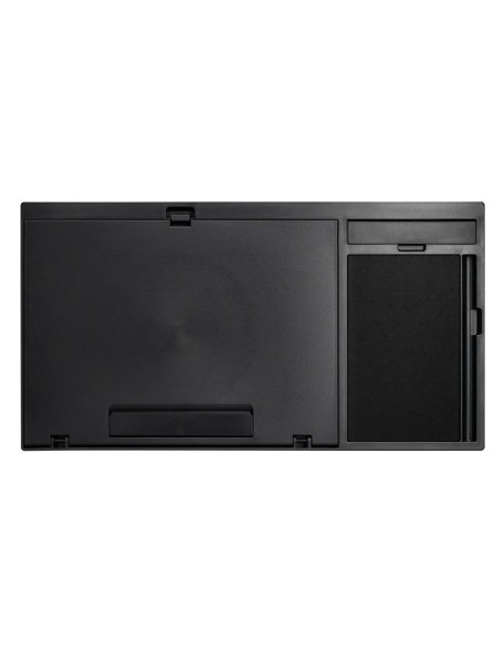 Soporte q connect ancho para portatil movil raton hasta 17 ajustable 7 angulos diferentes color negro