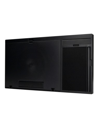 Soporte q connect ancho para portatil movil raton hasta 17 ajustable 7 angulos diferentes color negro