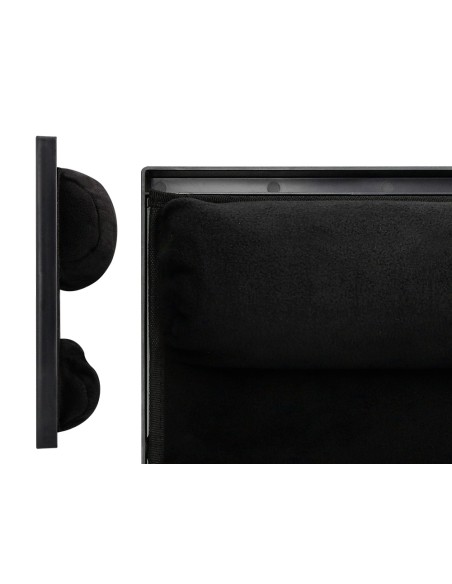 Soporte q connect ancho para portatil movil raton hasta 17 ajustable 7 angulos diferentes color negro