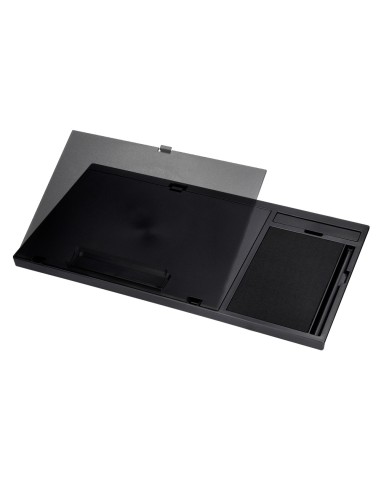 Soporte q connect ancho para portatil movil raton hasta 17 ajustable 7 angulos diferentes color negro