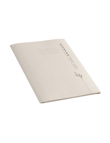 Subcarpeta cartulina tarifold 100 ecologica 226 g m2 din a4 tres solapas color crema pack de 10 unidades