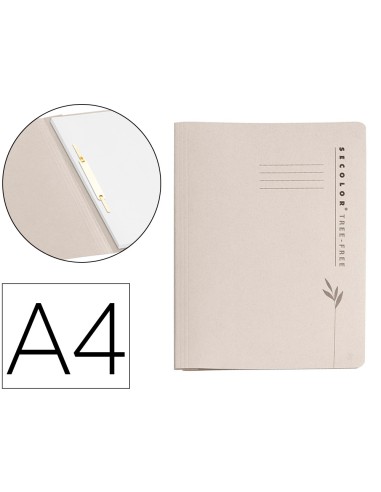 Subcarpeta cartulina tarifold pack de 10 color crema 100 ecologica 226 g m2 din a4 con fastener