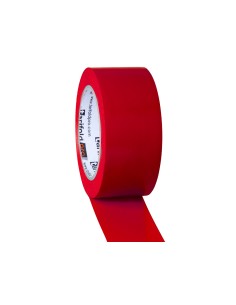 Cinta adhesiva tarifold para marcaje y senalizacion de suelo 33 mt x 50 mm color rojo