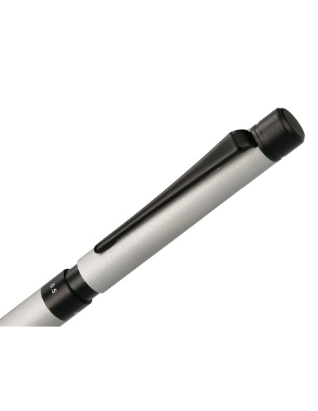 Boligrafo belius zurich 3 en 1 cuerpo plateado tinta negra y roja portaminas 05 mm en estuche Boligrafo belius zurich 3 en 1 cuerpo plateado tinta negra y roja portaminas 05 mm en estuche