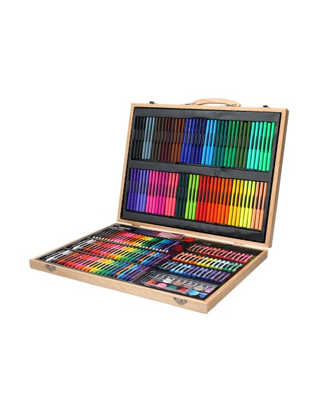 Estuche de pintura liderpapel madera 245 piezas maletin 49x366x45 cm Estuche de pintura liderpapel madera 245 piezas maletin 49x366x45 cm