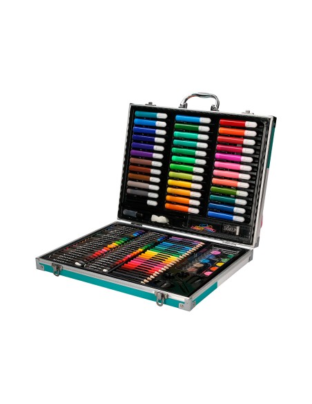 Estuche de pintura liderpapel aluminio 150 piezas maletin 378x297x46 cm Estuche de pintura liderpapel aluminio 150 piezas maletin 378x297x46 cm