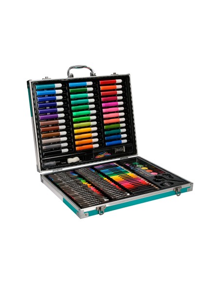 Estuche de pintura liderpapel aluminio 150 piezas maletin 378x297x46 cm Estuche de pintura liderpapel aluminio 150 piezas maletin 378x297x46 cm