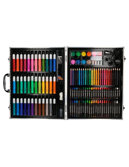 Estuche de pintura liderpapel aluminio 150 piezas maletin 378x297x46 cm Estuche de pintura liderpapel aluminio 150 piezas maletin 378x297x46 cm