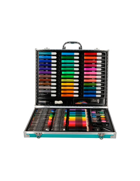 Estuche de pintura liderpapel aluminio 150 piezas maletin 378x297x46 cm Estuche de pintura liderpapel aluminio 150 piezas maletin 378x297x46 cm