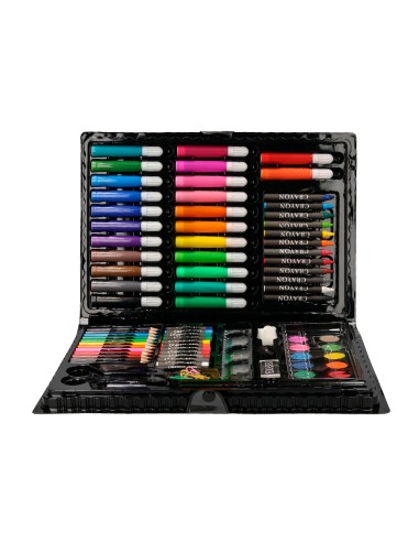Estuche de pintura liderpapel plastico 86 piezas 34x23x32 cm
