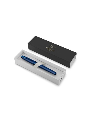 Pluma parker im professionals monochrome blue plumin f en estuche de regalo