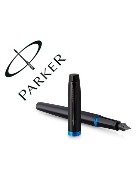 Pluma parker im professionals vibrant blue ring plumin f en estuche de regalo