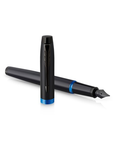 Pluma parker im professionals vibrant blue ring plumin f en estuche de regalo