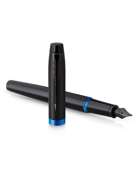 Pluma parker im professionals vibrant blue ring plumin f en estuche de regalo