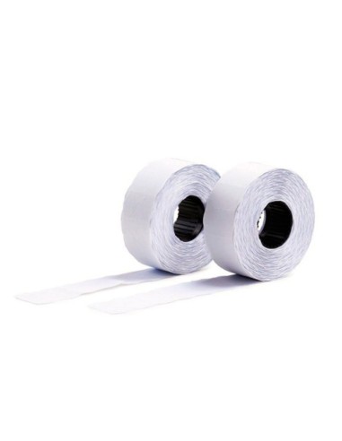 Etiqueta avery ondulada blanca permanente 26x16 mm para etiquetadora pl21 18 caja de 10 rollos de 1200 etiqietas
