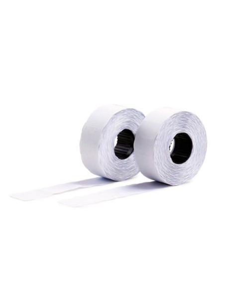 Etiqueta avery ondulada blanca permanente 26x16 mm para etiquetadora pl21 18 caja de 10 rollos de 1200 etiqietas Etiqueta avery ondulada blanca permanente 26x16 mm para etiquetadora pl21 18 caja de 10 rollos de 1200 etiqietas