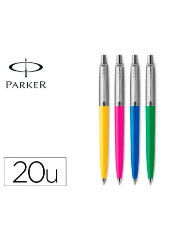 Boligrafo parker jotter originals anos 90 transit lote de 20 unidades colores surtidos