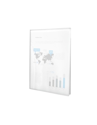 Carpeta liderpapel escaparate 40 fundas polipropileno din a3 transparente translucido