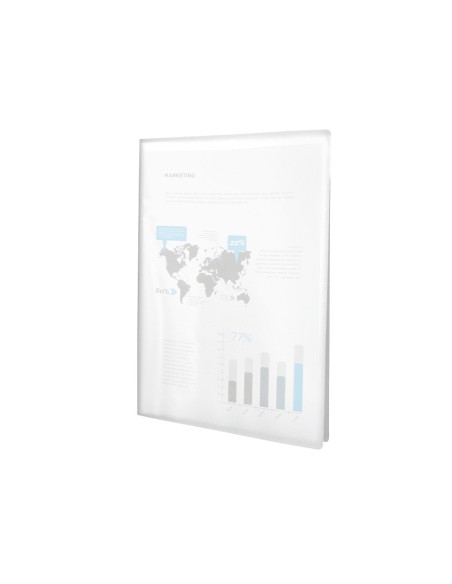 Carpeta liderpapel escaparate 40 fundas polipropileno din a3 transparente translucido