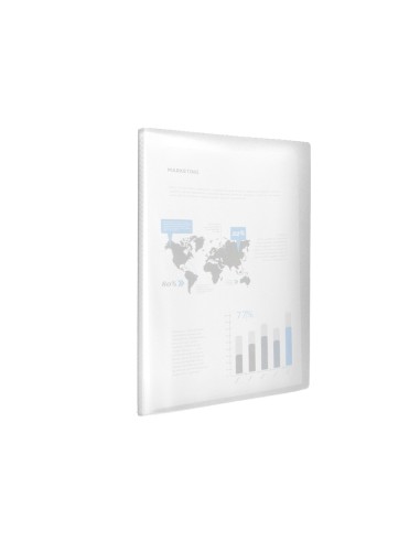 Carpeta liderpapel escaparate 40 fundas polipropileno din a3 transparente translucido