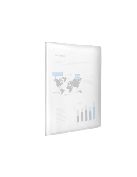 Carpeta liderpapel escaparate 40 fundas polipropileno din a3 transparente translucido