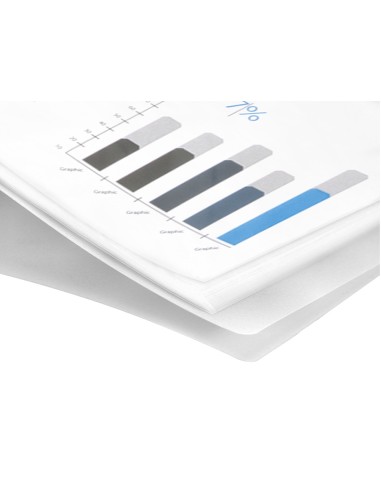 Carpeta liderpapel escaparate 40 fundas polipropileno din a3 transparente translucido