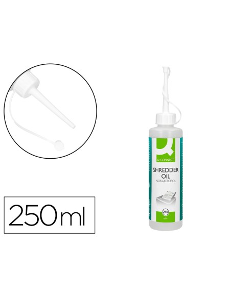 Aceite lubricante q connect para destructora de documentos bote de 250 ml