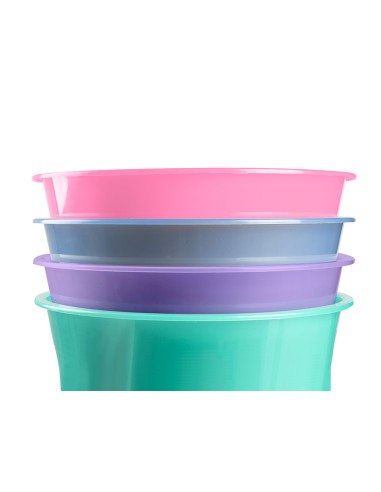 Papelera plastico liderpapel lavanda translucido 13 litros 275x285 mm