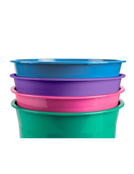 Papelera plastico liderpapel rosa opaco 13 litros 275x285 mm