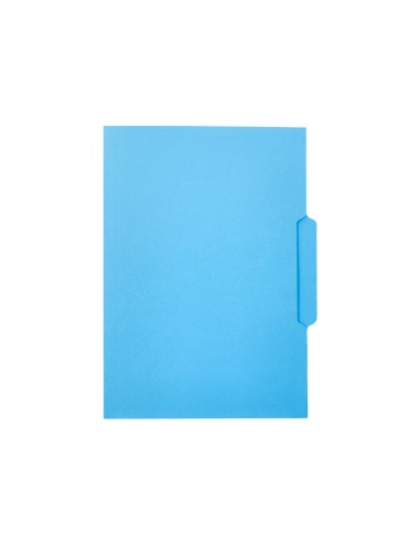Subcarpeta cartulina liderpapel folio pestana central 240g m2 azul