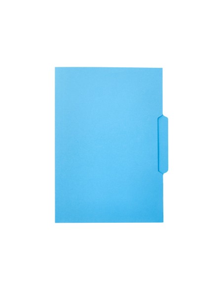 Subcarpeta cartulina liderpapel folio pestana central 240g m2 azul
