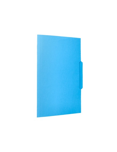 Subcarpeta cartulina liderpapel folio pestana central 240g m2 azul
