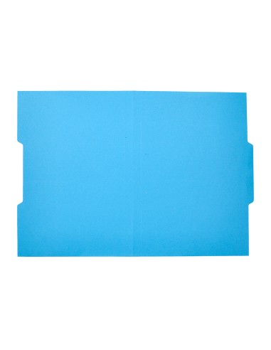 Subcarpeta cartulina liderpapel folio pestana central 240g m2 azul