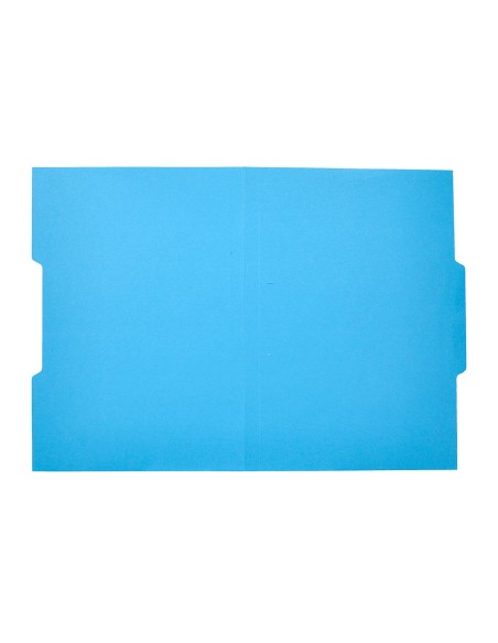 Subcarpeta cartulina liderpapel folio pestana central 240g m2 azul
