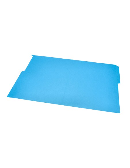 Subcarpeta cartulina liderpapel folio pestana superior 240g m2 azul