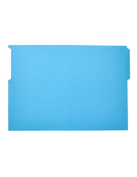 Subcarpeta cartulina liderpapel folio pestana superior 240g m2 azul