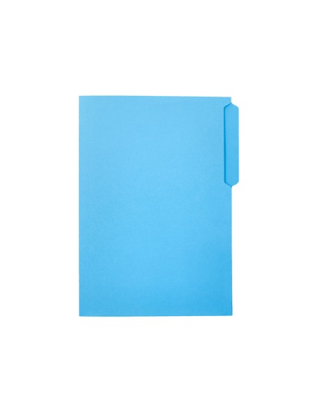 Subcarpeta cartulina liderpapel folio pestana superior 240g m2 azul