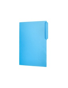 Subcarpeta cartulina liderpapel folio pestana superior 240g m2 azul