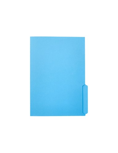 Subcarpeta cartulina liderpapel folio pestana inferior 240g m2 azul