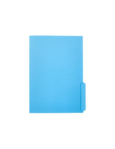 Subcarpeta cartulina liderpapel folio pestana inferior 240g m2 azul