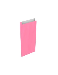Sobre papel basika celulosa rosa con fuelle m 200x350x60 mm paquete de 25 unidades