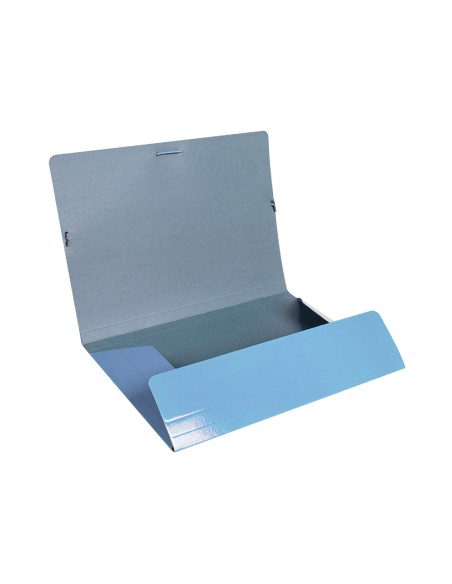Carpeta liderpapel gomas folio 3 solapas carton plastificado colores pasteles surtidos