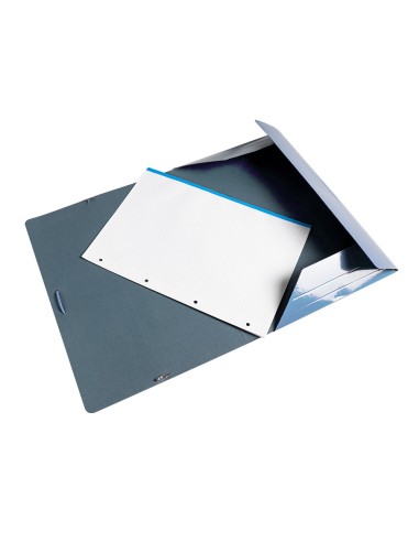Carpeta liderpapel gomas folio 3 solapas carton plastificado colores pasteles surtidos