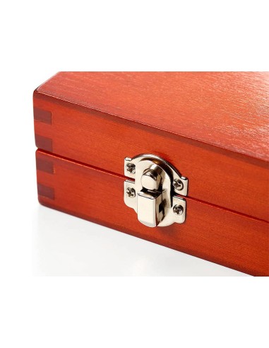 Estuche de pintura derwent academy madera lapices de colores 35 piezas