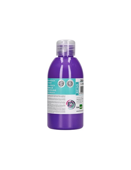 Pintura acrilica liderpapel bote de 250 ml violeta