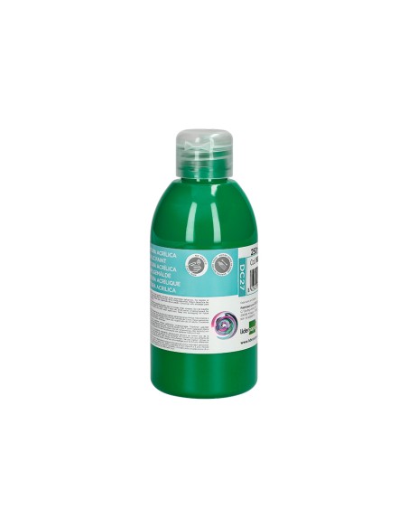 Pintura acrilica liderpapel bote de 250 ml verde oscuro