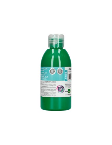 Pintura acrilica liderpapel bote de 250 ml verde oscuro