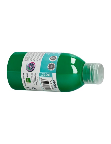 Pintura acrilica liderpapel bote de 250 ml verde oscuro